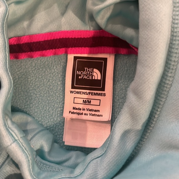 THE NORTH FACE Funnel Cowl Neck Pullover Hoodie Sweatshirt Medium blue - Picture 5 of 9